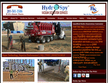 Tablet Screenshot of hydroexcavationservices.com